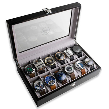 Xeric Twelve Watch Wood Collectors Display Case